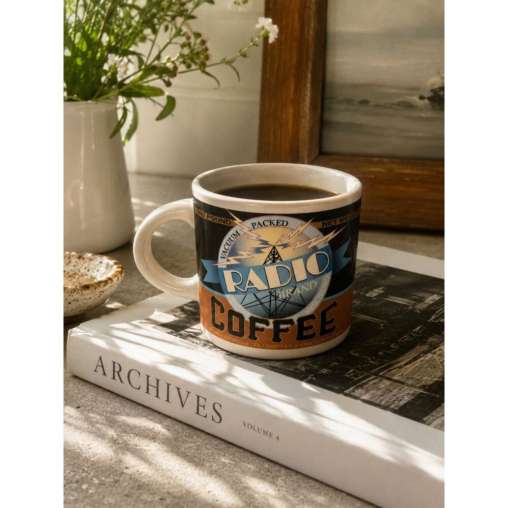 Archives Radio Coffee Mug The Coffees of Yesteryear 1999 Vintage Cup